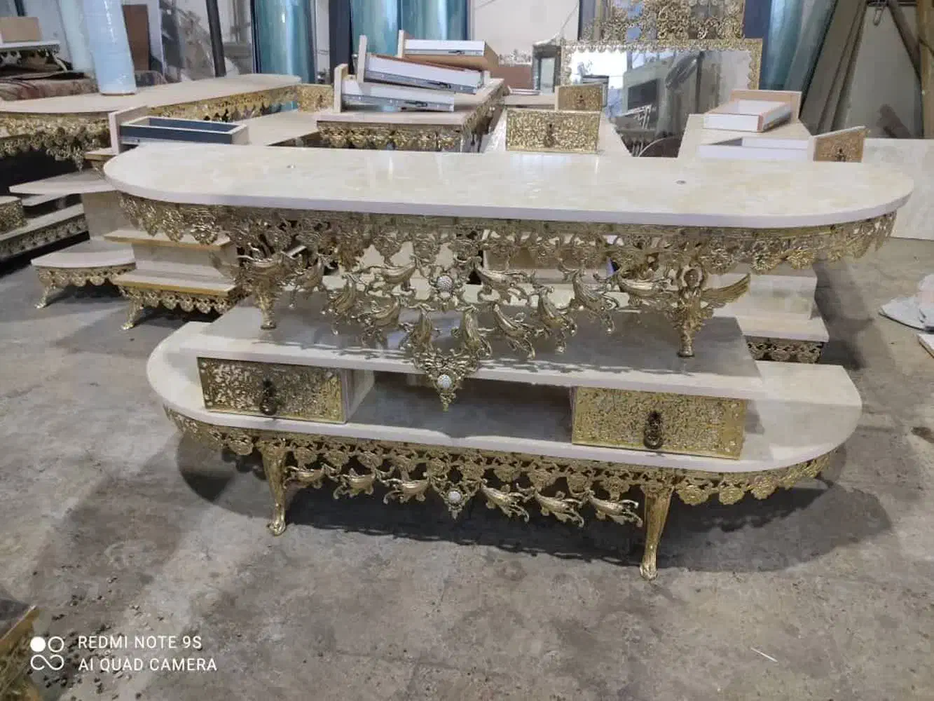 میز ال سی دی تمام برنز مدل خم|میز تلویزیون|قم, نیروگاه|دیوار