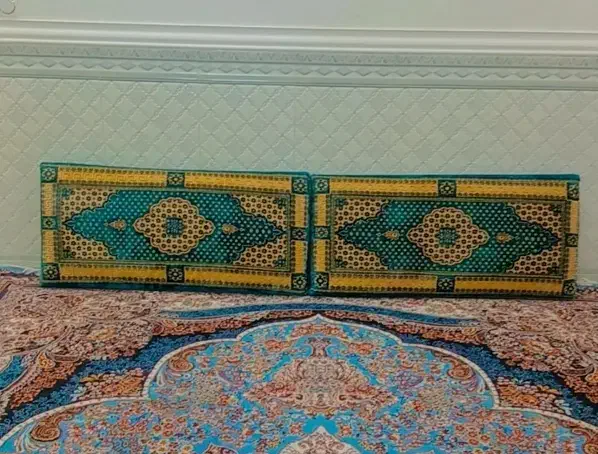 پشتی خوش رنگ مخمل|پشتی|فاضل آباد, |دیوار