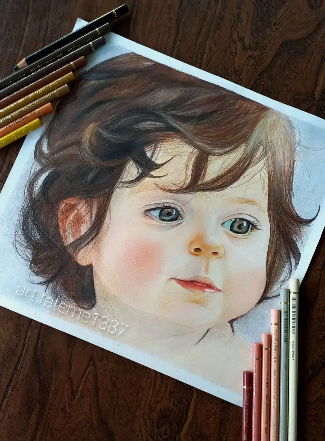 سفارش نقاشی چهره با قیمت مناسب|تابلو، نقاشی، عکس|قائم‌شهر, |دیوار