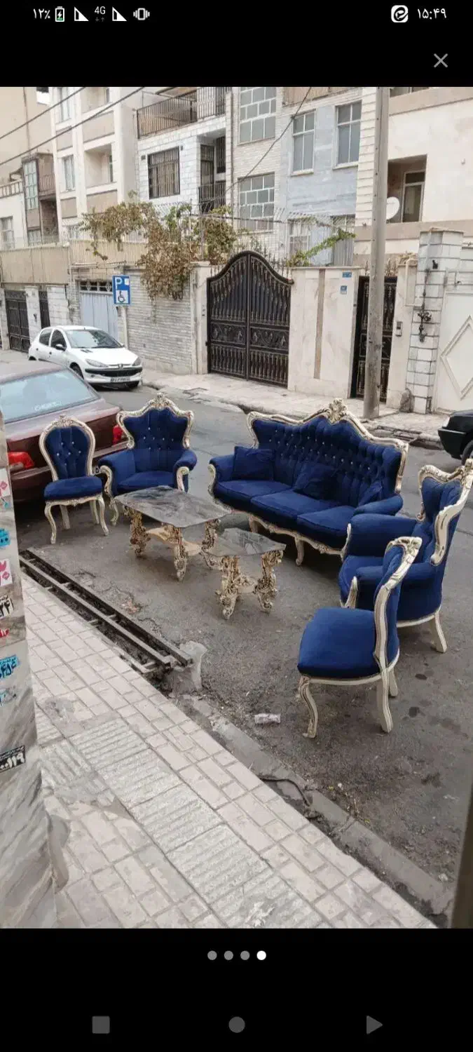 مبلمان هفت نفر سالم رنگ زیبا|مبلمان خانگی و میز عسلی|شاهرود, |دیوار