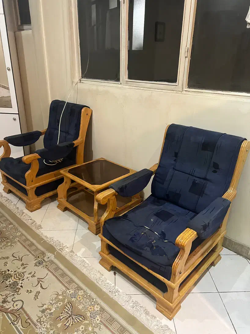 سرویس مبلمان راحتی ۷ نفره با میز و عسلی|مبلمان خانگی و میز عسلی|تهران, حشمتیه|دیوار