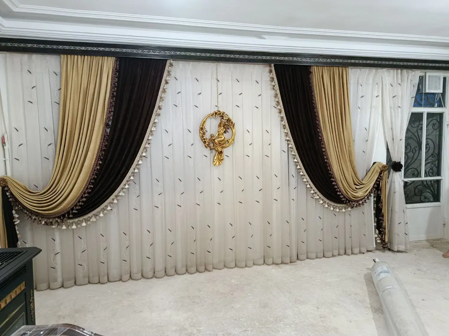 یک عدد پرده سرتاسر زیره رویه با والن|پرده، رانر، رومیزی|ابهر, |دیوار