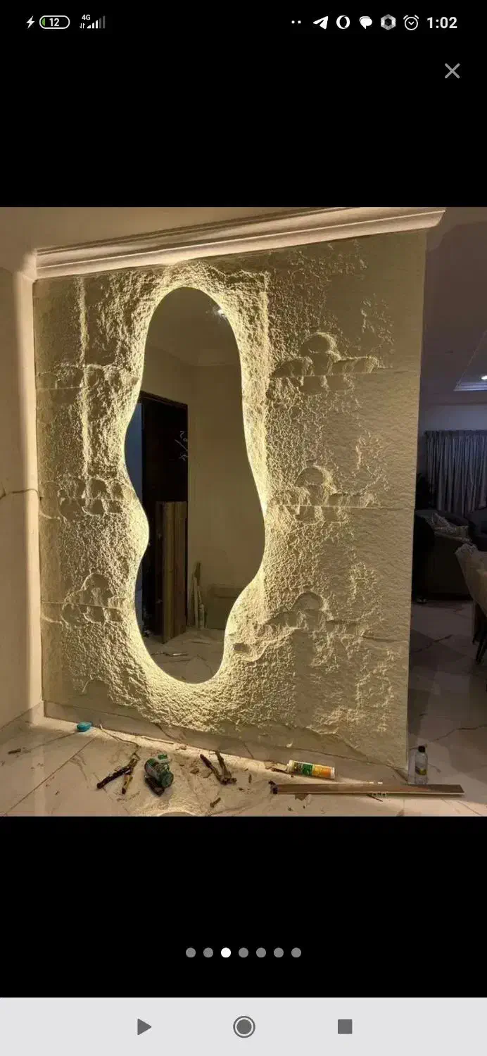 ایینه قدی تاچی مسقیم از کارگاه|آینه|اصفهان, گلستان|دیوار