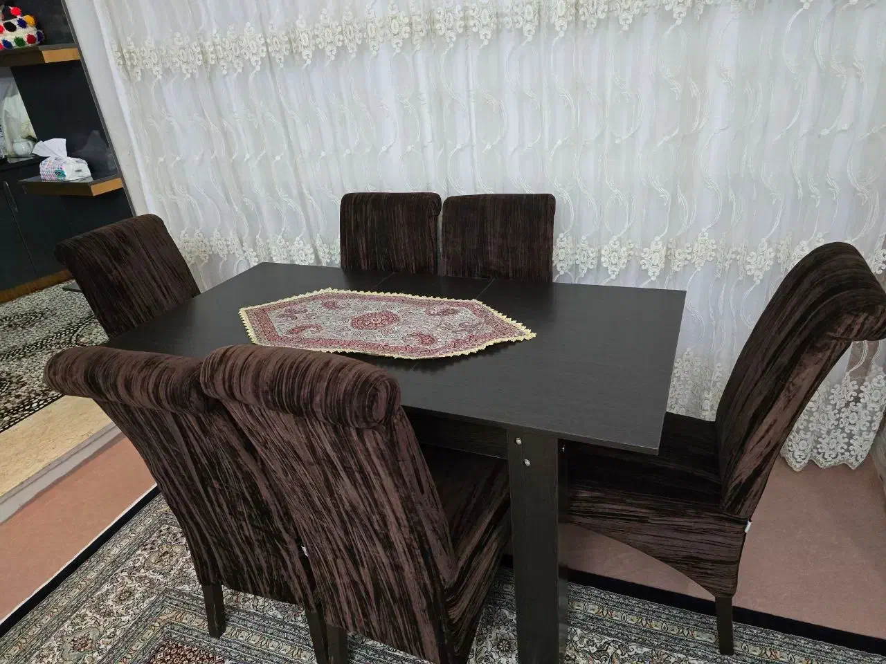 میز غذا خوری 6نفره قابلیت بزرگ و کوچک شدن|میز و صندلی غذاخوری|پیرانشهر, |دیوار