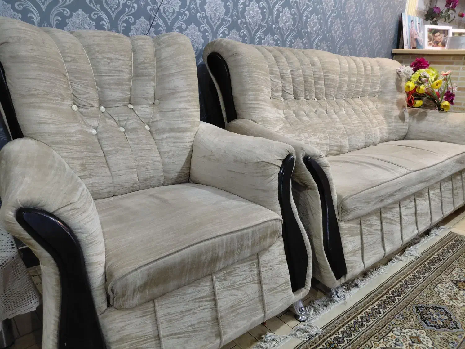 یک دست مبل هفت نفره|مبلمان خانگی و میز عسلی|اهواز, کیانپارس |دیوار