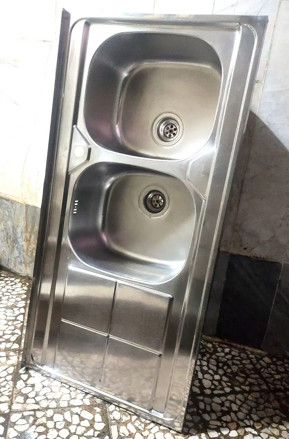 سینک دوقلو گود ایلیا استیل|مصالح و تجهیزات ساختمان|رشت, کوی فرهنگیان|دیوار