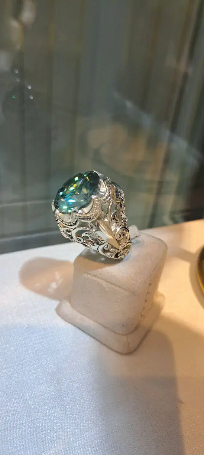 انگشتر نقره دست ساز قلم زنی|جواهرات|مشهد, کوی ولیعصر|دیوار