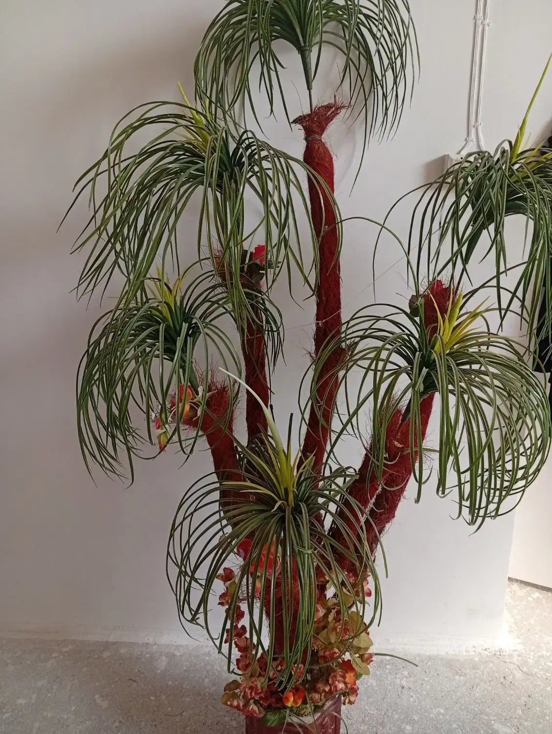 نخل مصنوعی|گل مصنوعی|صحنه, |دیوار