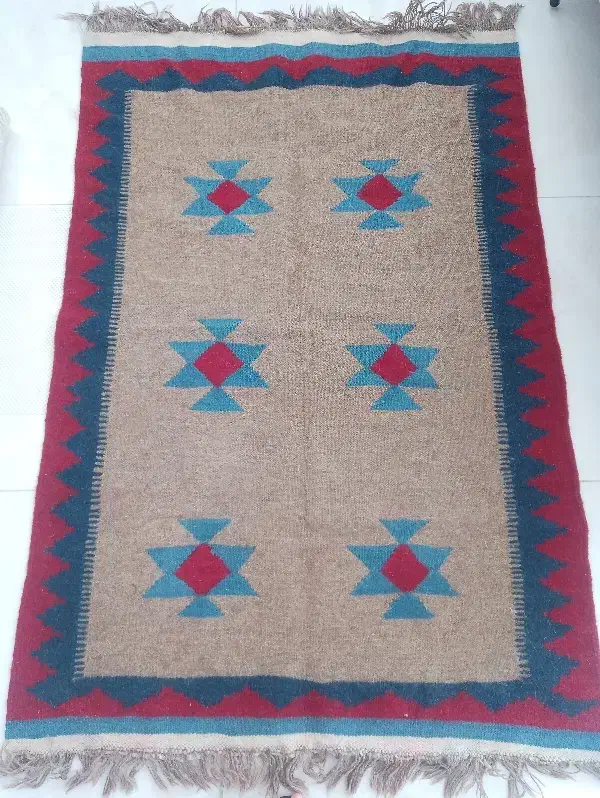 گلیم و پادری دستباف پشمی رنگ غیرطبیعی|گلیم، جاجیم، گبه|کرج, کوی امامیه|دیوار