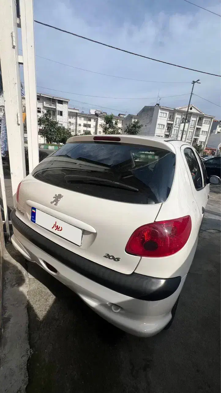 پژو 206 مدل 87|خودرو سواری و وانت|رشت, چله خانه|دیوار