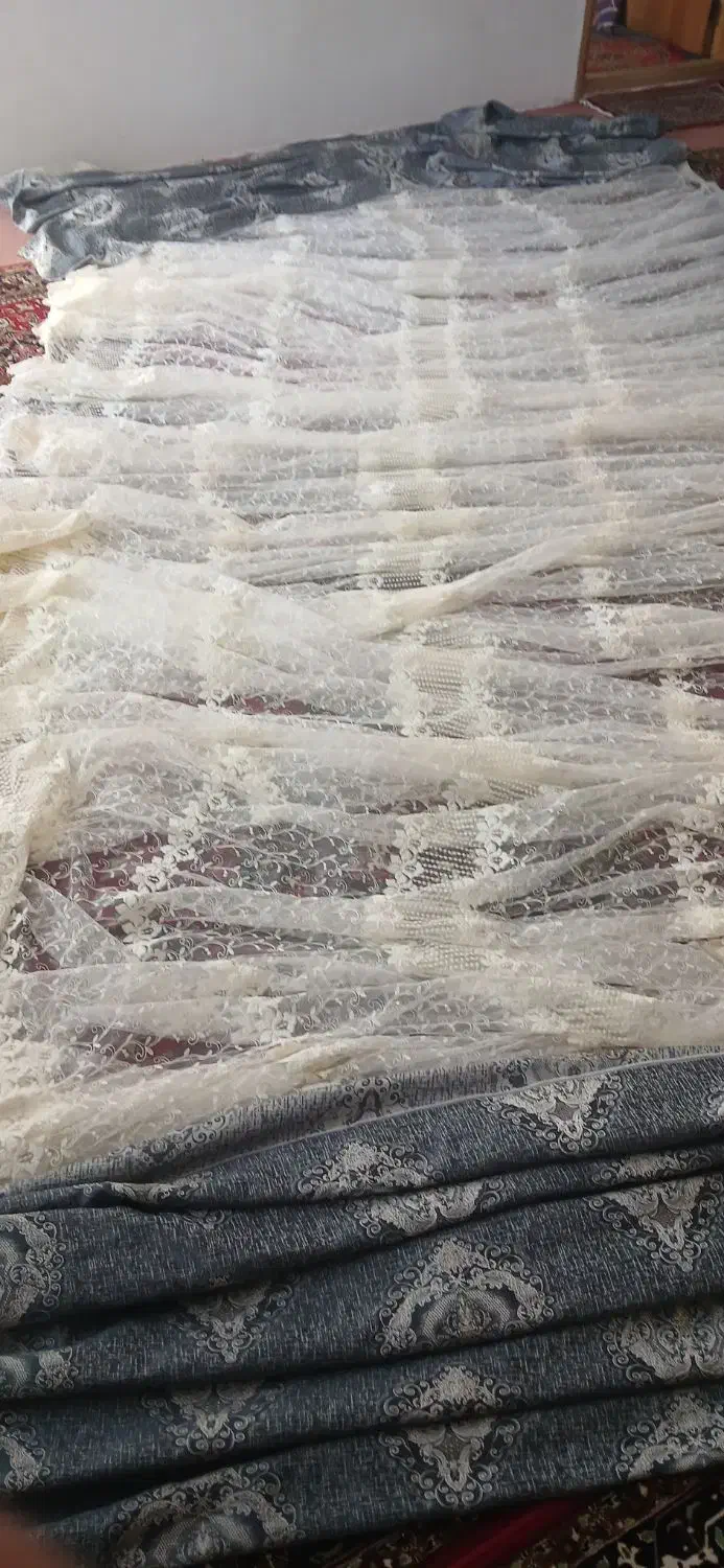 پرده در حد نو آماده نصب|پرده، رانر، رومیزی|ماکو, |دیوار