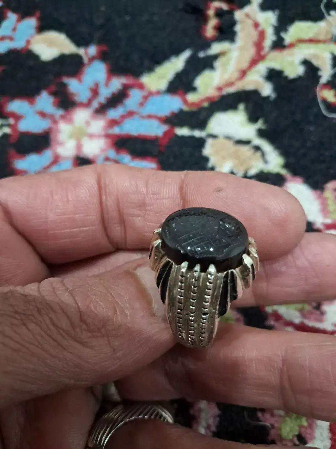 انگشتر جزع یمن خط استاد ضابطی|جواهرات|بندر ماهشهر, |دیوار