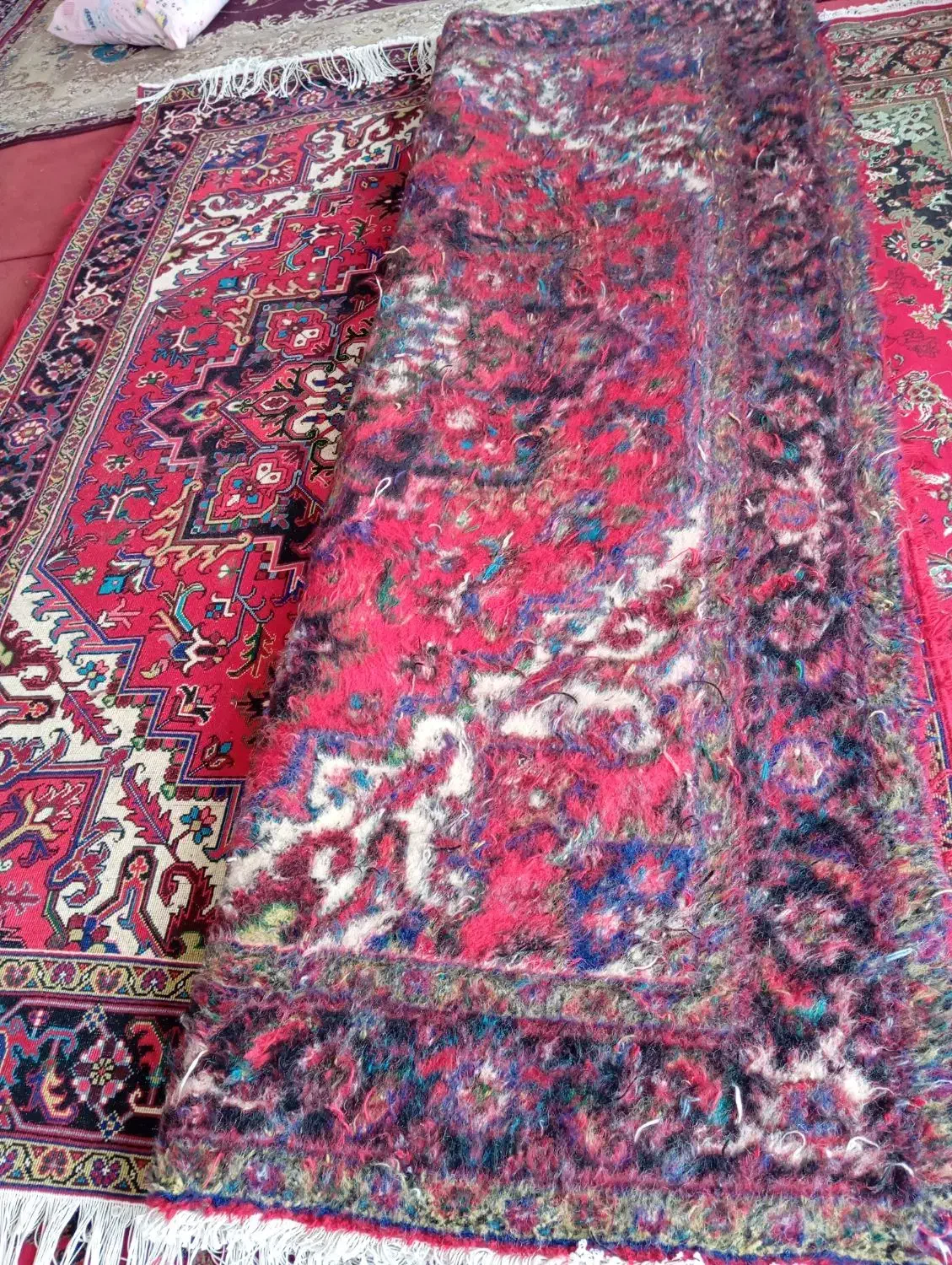 جفت فرش ۶متری دستبافت هریس تاجری|فرش|تهران, بازار|دیوار