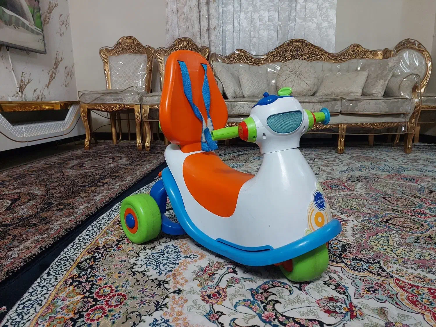 سه چرخه موزیکال چیکو|اسباب‌بازی بچه|تهران, والفجر (افسریه)|دیوار