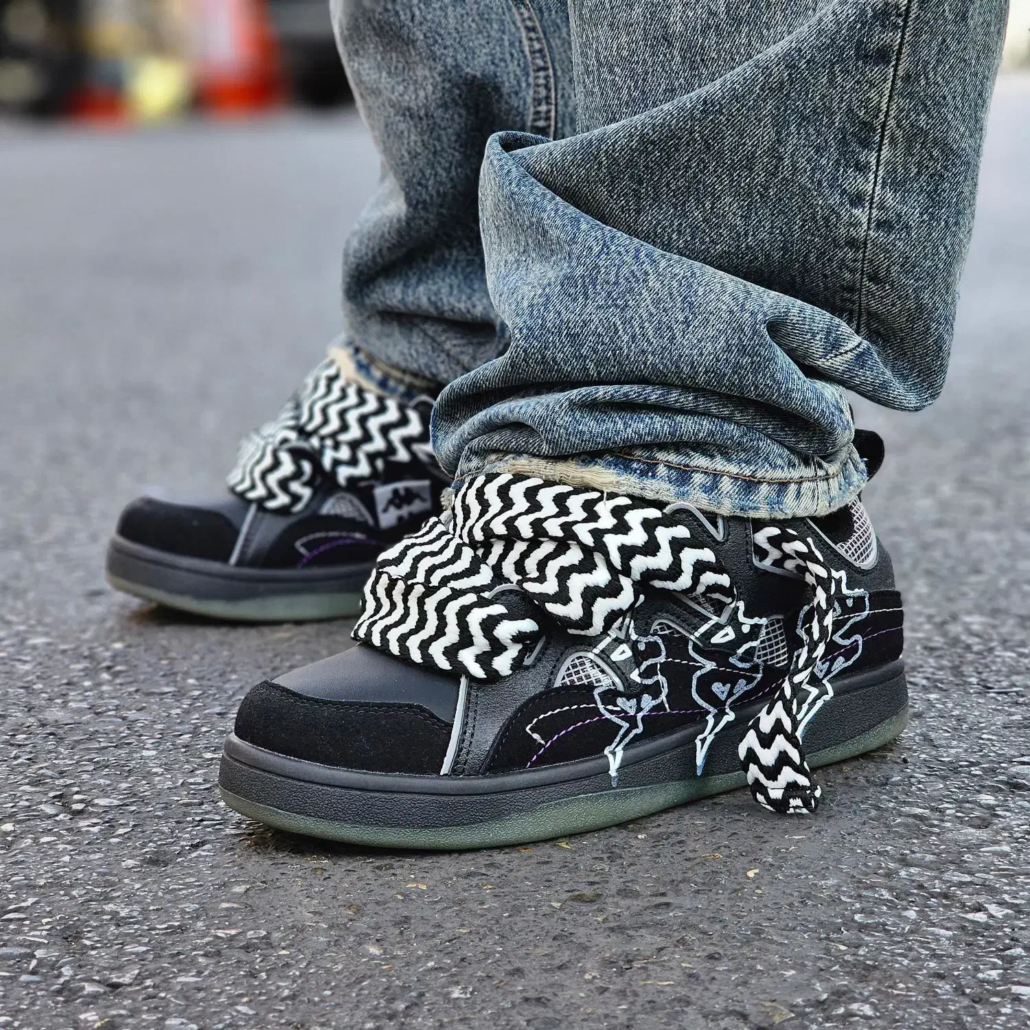 کتونی کاپا مشکی طوسی سفید|کیف، کفش، کمربند|تهران, صد دستگاه|دیوار