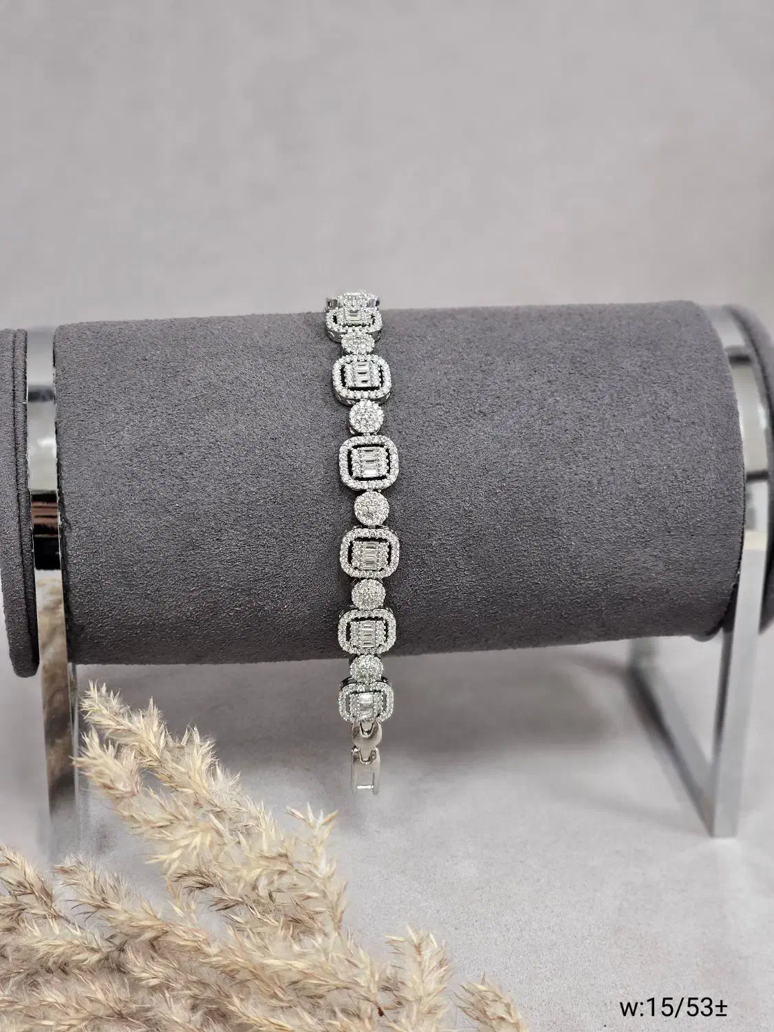 دستبند نقره قالب طلا با آبکاری طلا سفید۳۳-۲۹-۴۶-۴۱|بدلیجات|تبریز, |دیوار