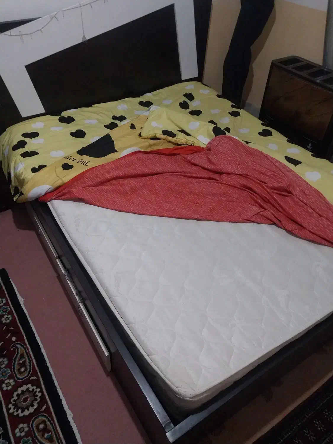 تخت با تشک طبی فنری|تخت و سرویس خواب|گنبد کاووس, |دیوار