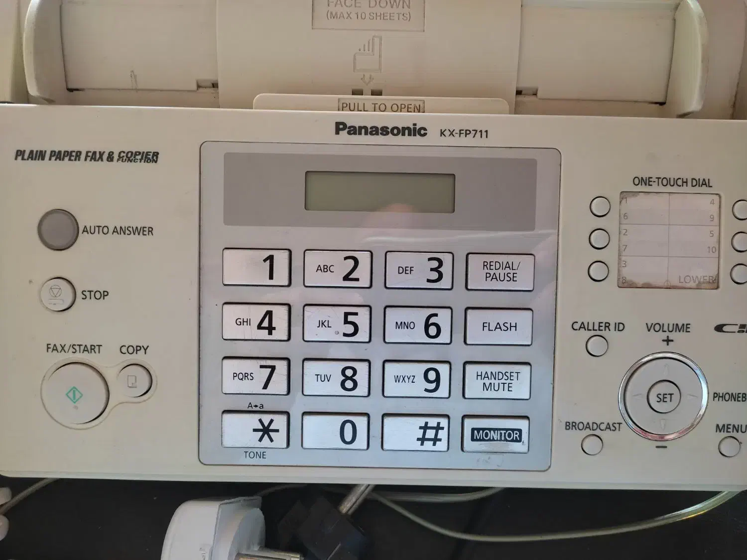 دستگاه تلفن فکس کاربنی پاناسونیک مدلKX-FP711|پرینتر، اسکنر، کپی، فکس|سنگر, |دیوار