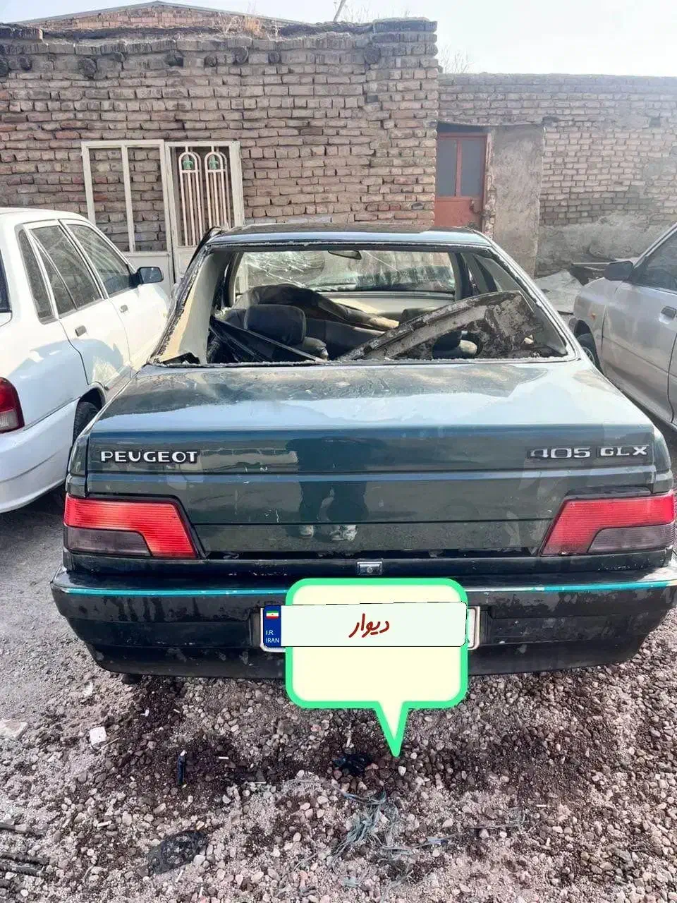 ۴۰۵glx تصادفی|خودرو سواری و وانت|قزوین, |دیوار