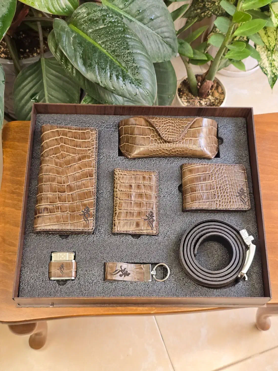 ست هدیه کیف پول و کمربند چرم طبیعی مردانه|کیف، کفش، کمربند|اصفهان, گلزار|دیوار