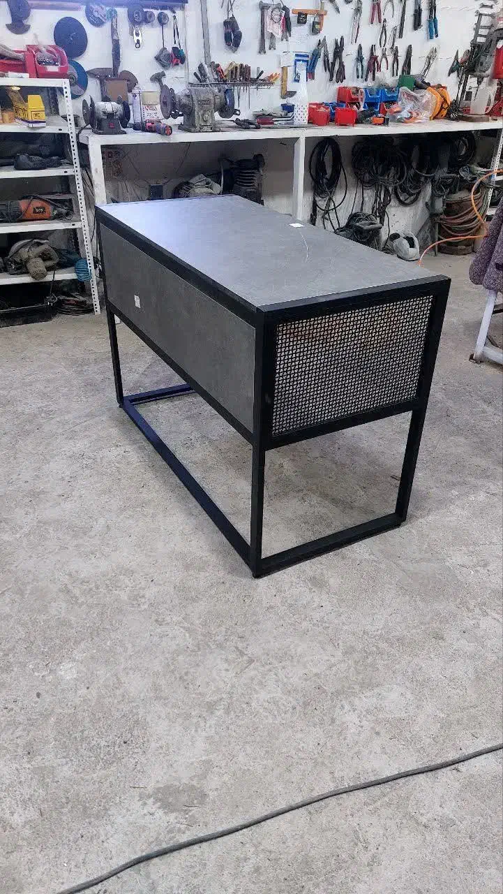 میز تحریر و کتابخانه ترکیب چوب و فلز|میز تحریر و کامپیوتر|فریمان, |دیوار