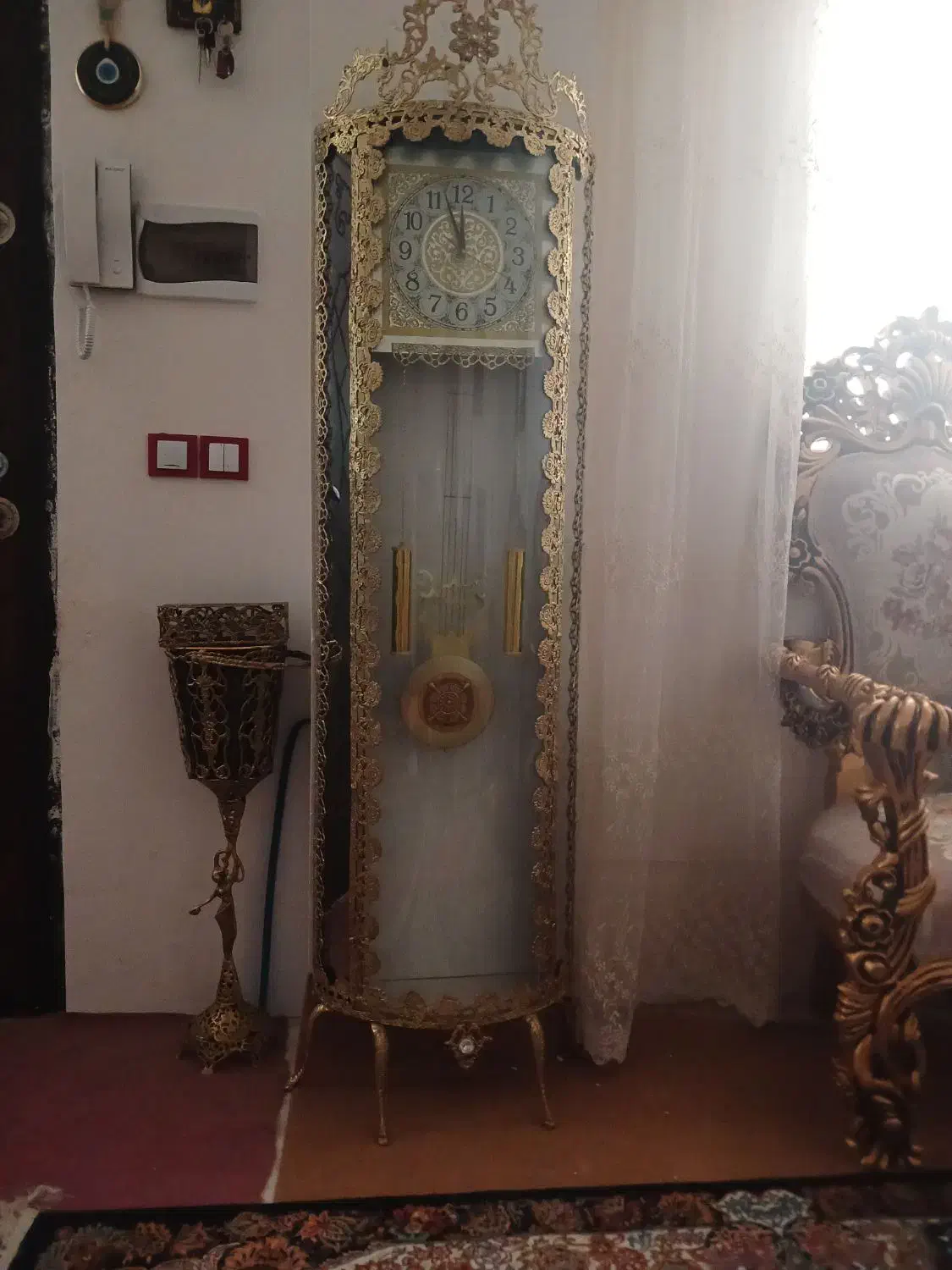 ساعت ایستاده برنز اصل|ساعت دیواری و تزئینی|خوی, |دیوار