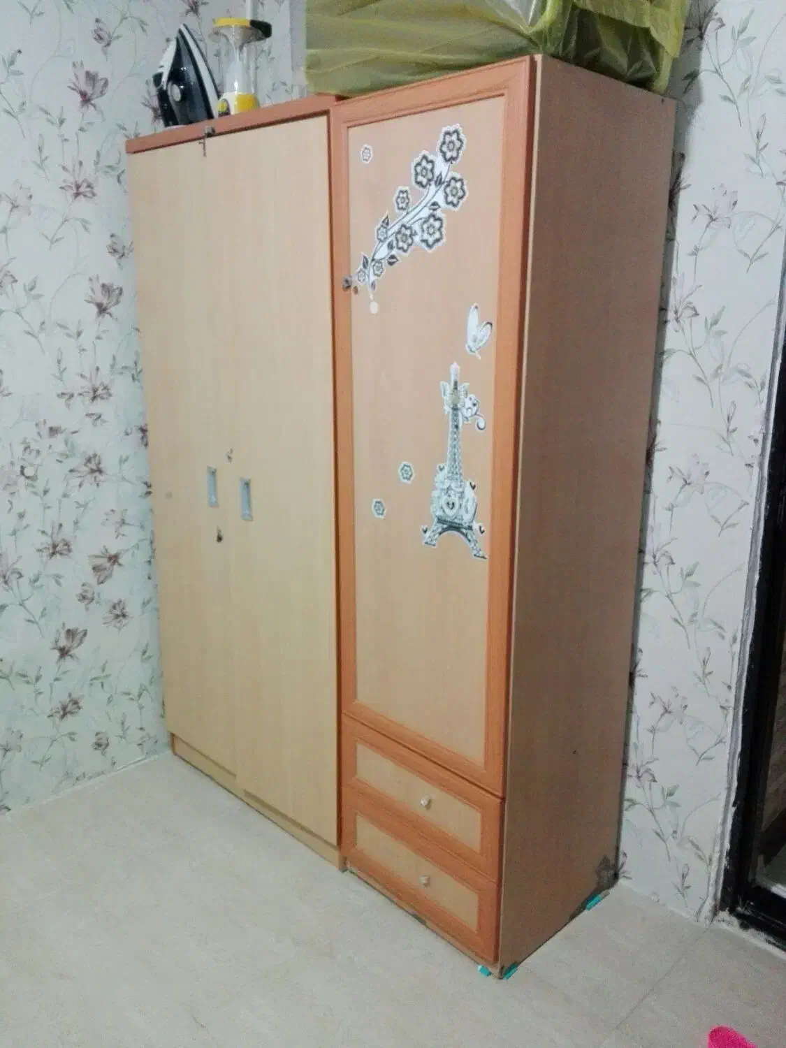 کمد سه تیکه|جاکفشی، کمد، دراور|کرمانشاه, |دیوار