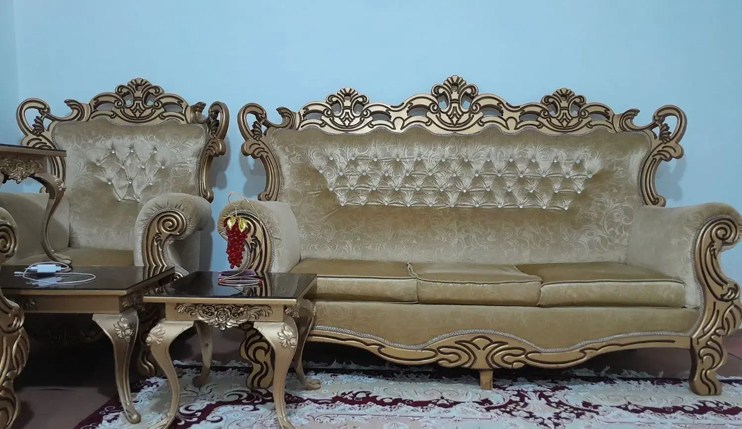 مبل سلطنتی و راحتی ۷ نفره|مبلمان خانگی و میز عسلی|تبریز, |دیوار