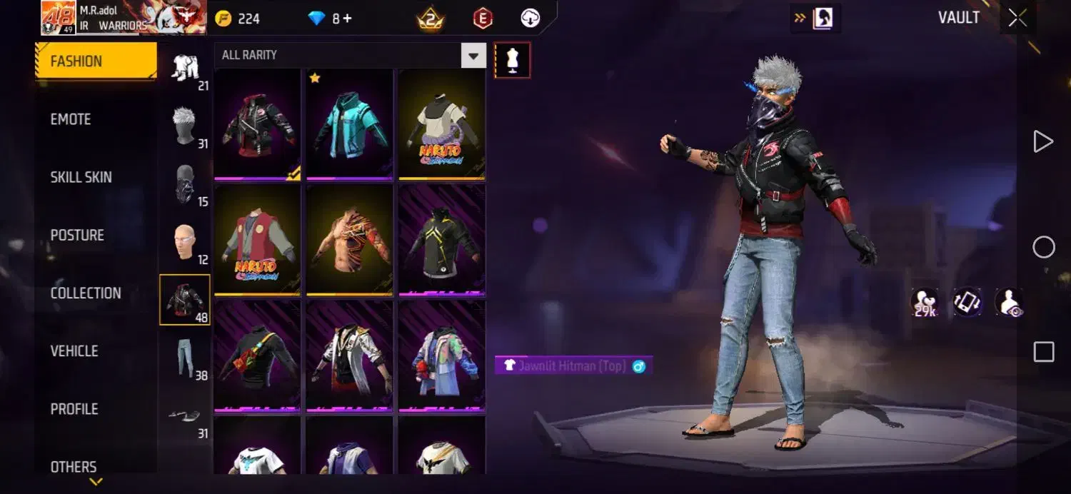 اکانت فری فایر و کلاف|کنسول، بازی ویدئویی و آنلاین|سبزوار, شرق کال جنوبی (شمس آبادی)|دیوار