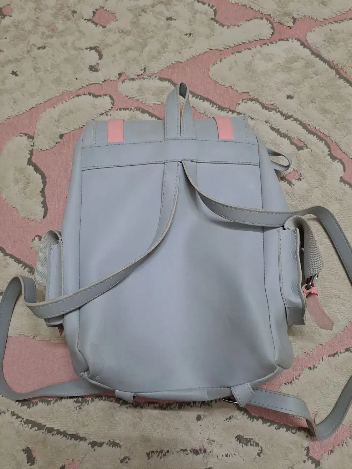 کیف کوله پشتی دخترانه طوسی صورتی|کیف، کفش، کمربند|اصفهان, مفتح|دیوار