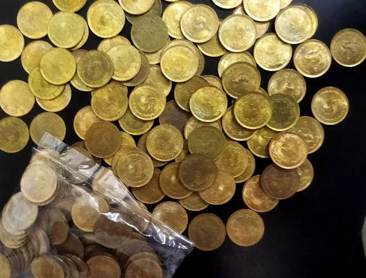 ۵۰ عدد سکه ۵۰ دینار پهلوی|کلکسیون سکه، تمبر، اسکناس|شیراز, مسلم|دیوار