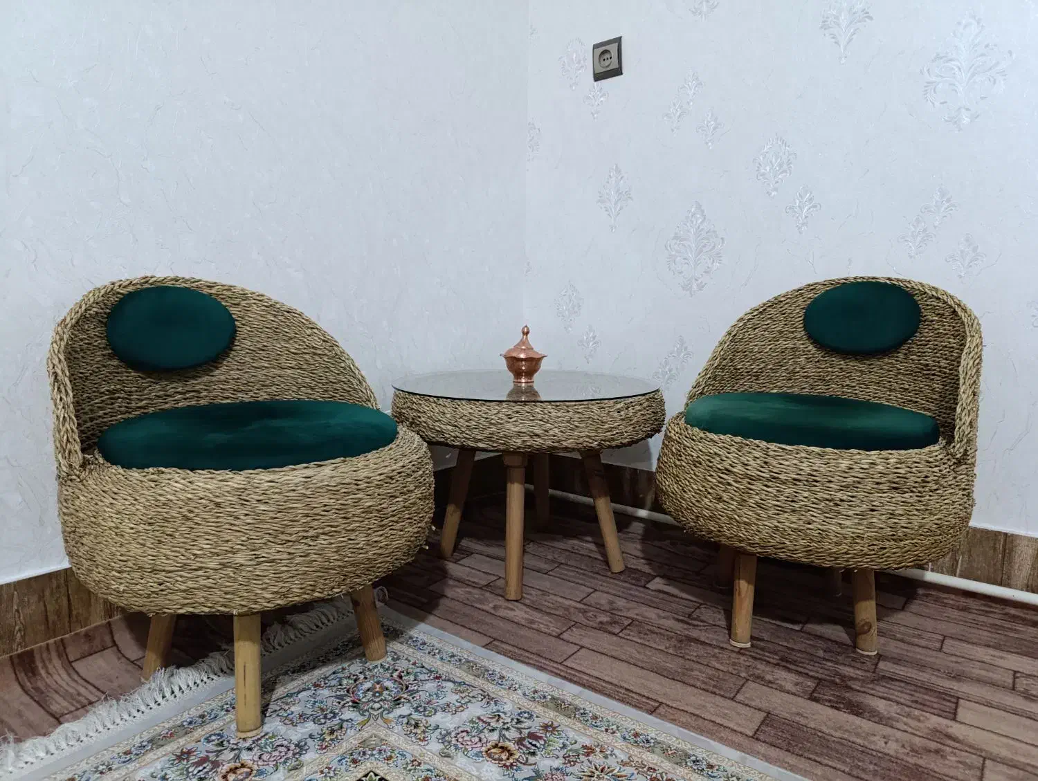 میز و صندلی حصیری|میز و صندلی غذاخوری|خوی, |دیوار