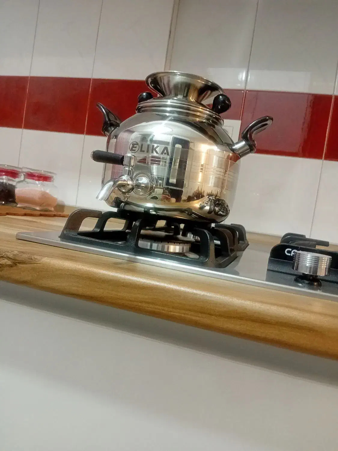 سماور روگازی 4لیتری الیکا|قوری، کتری، قهوه‌ساز دستی|تهران, هفت چنار|دیوار