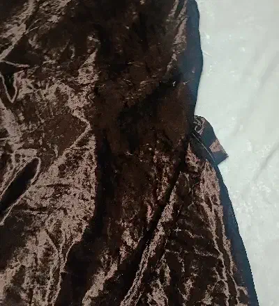 پرده مخمل قهوه ای سوخته|پرده، رانر، رومیزی|کیش, |دیوار