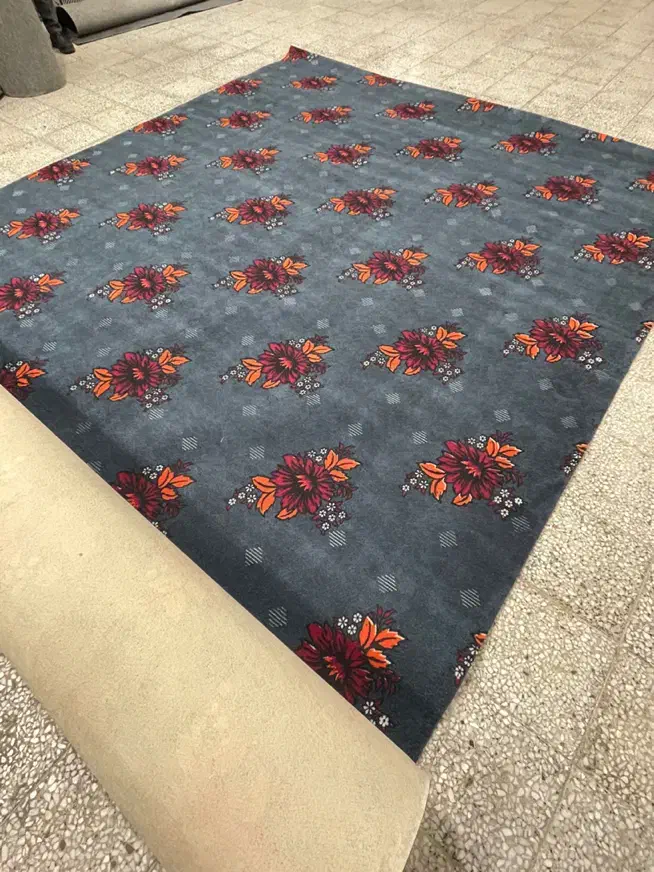 موکت چاپی سرمه ای طوسی|موکت|رشت, کوی عرفان|دیوار