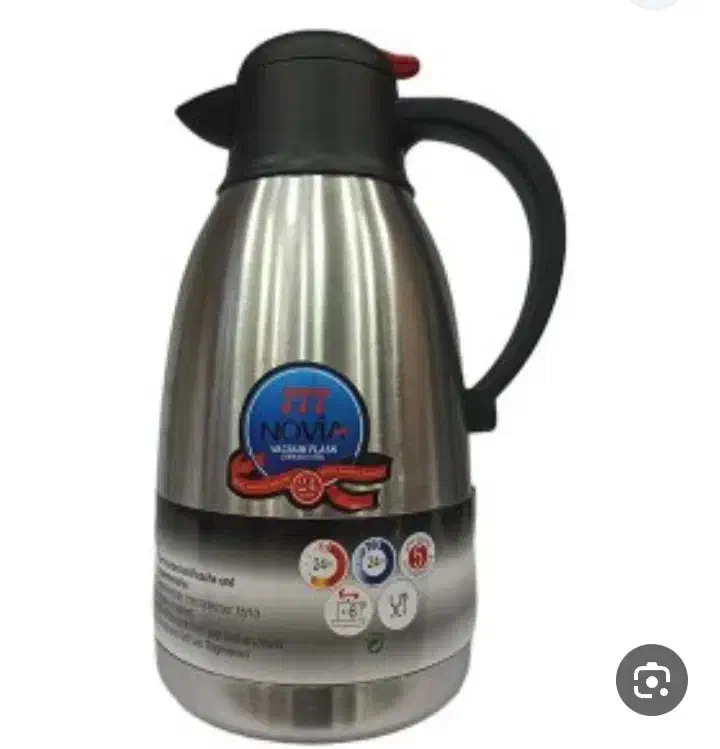 فلاسک چای 2لیتری نوا استیل و شیشه(عمده تک)|ظروف نگهدارنده، پلاستیکی، یک‌بارمصرف|کرمانشاه, |دیوار