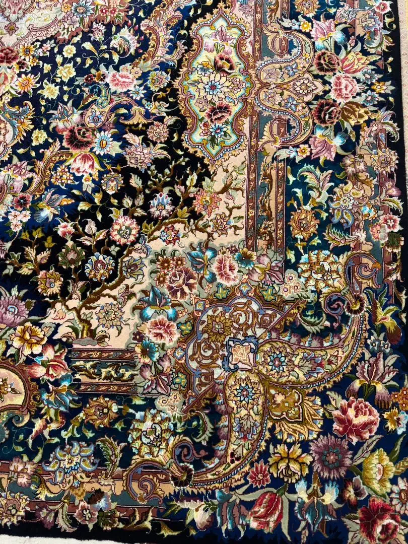 تبریز سالاری ۵۰ رج پر چله و گل ابریشم|فرش|تهران, باغ خزانه|دیوار