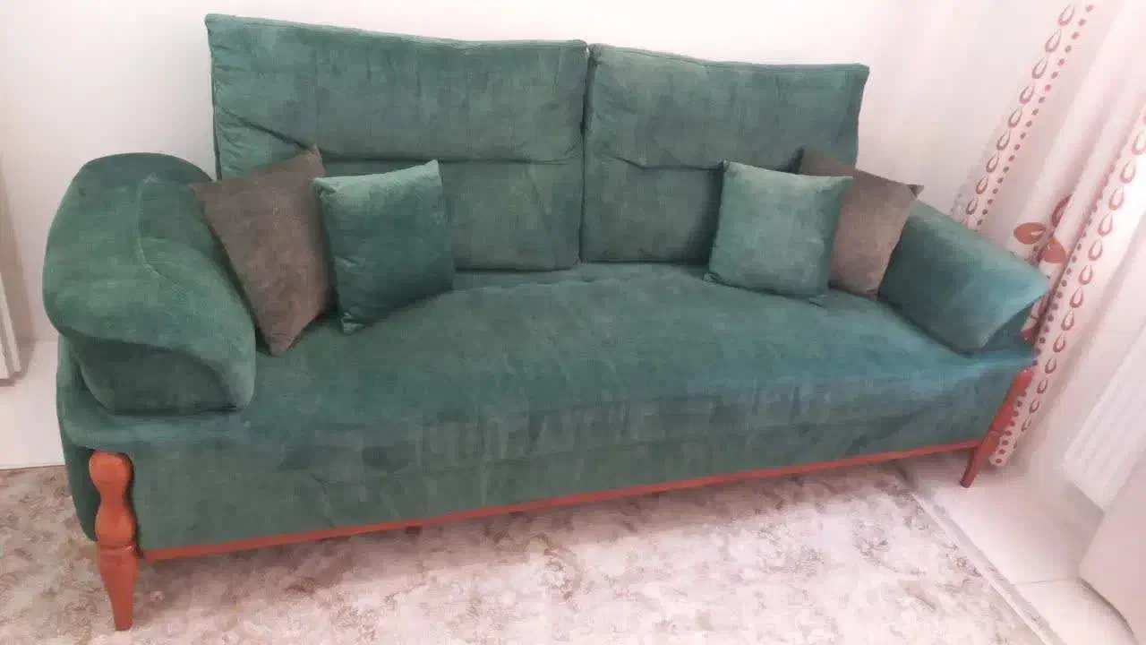 کاناپه سه نفره در حد نو خیلی تمیز وسالم|مبلمان خانگی و میز عسلی|قدس, شهرقدس|دیوار