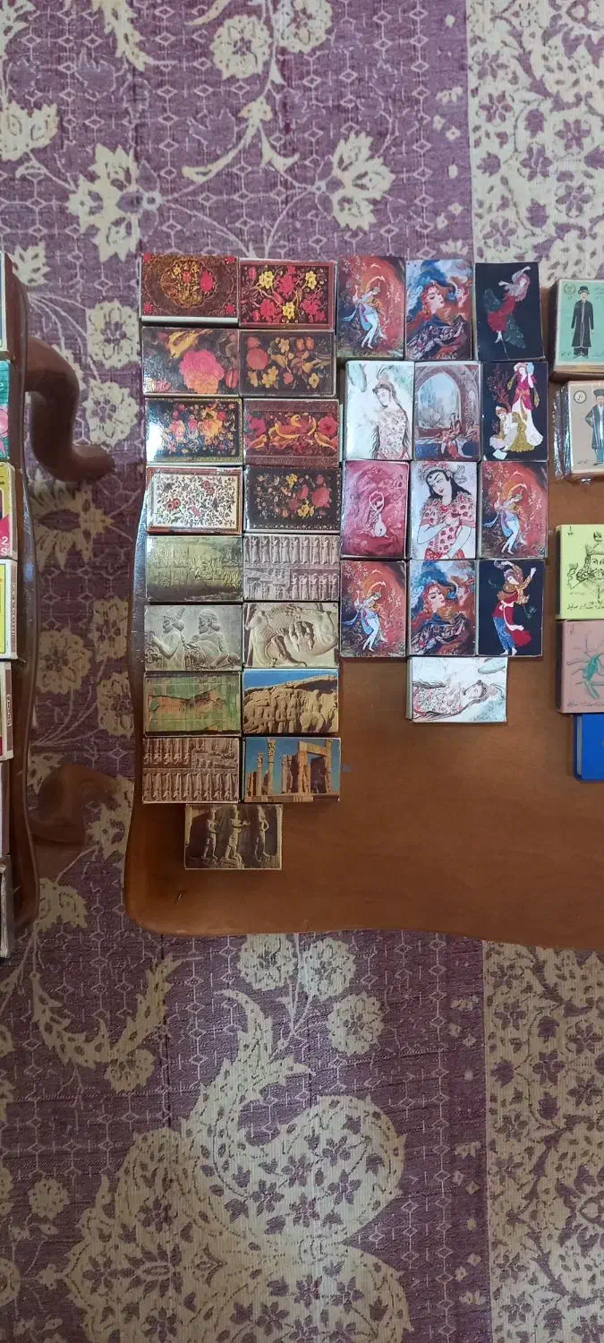 کبریت کلکسیونی قدیمی (چوبی)|کلکسیون اشیاء عتیقه|اصفهان, جلالیه|دیوار