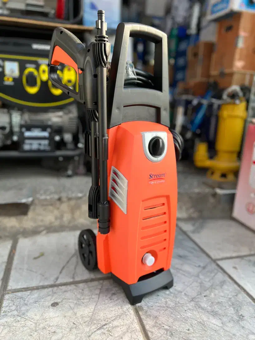 پمپ کارواش آب چرخ و دسته دار ۱۰۰ بار سیم تمام مس|لوازم نظافت|مشهد, کوشش|دیوار