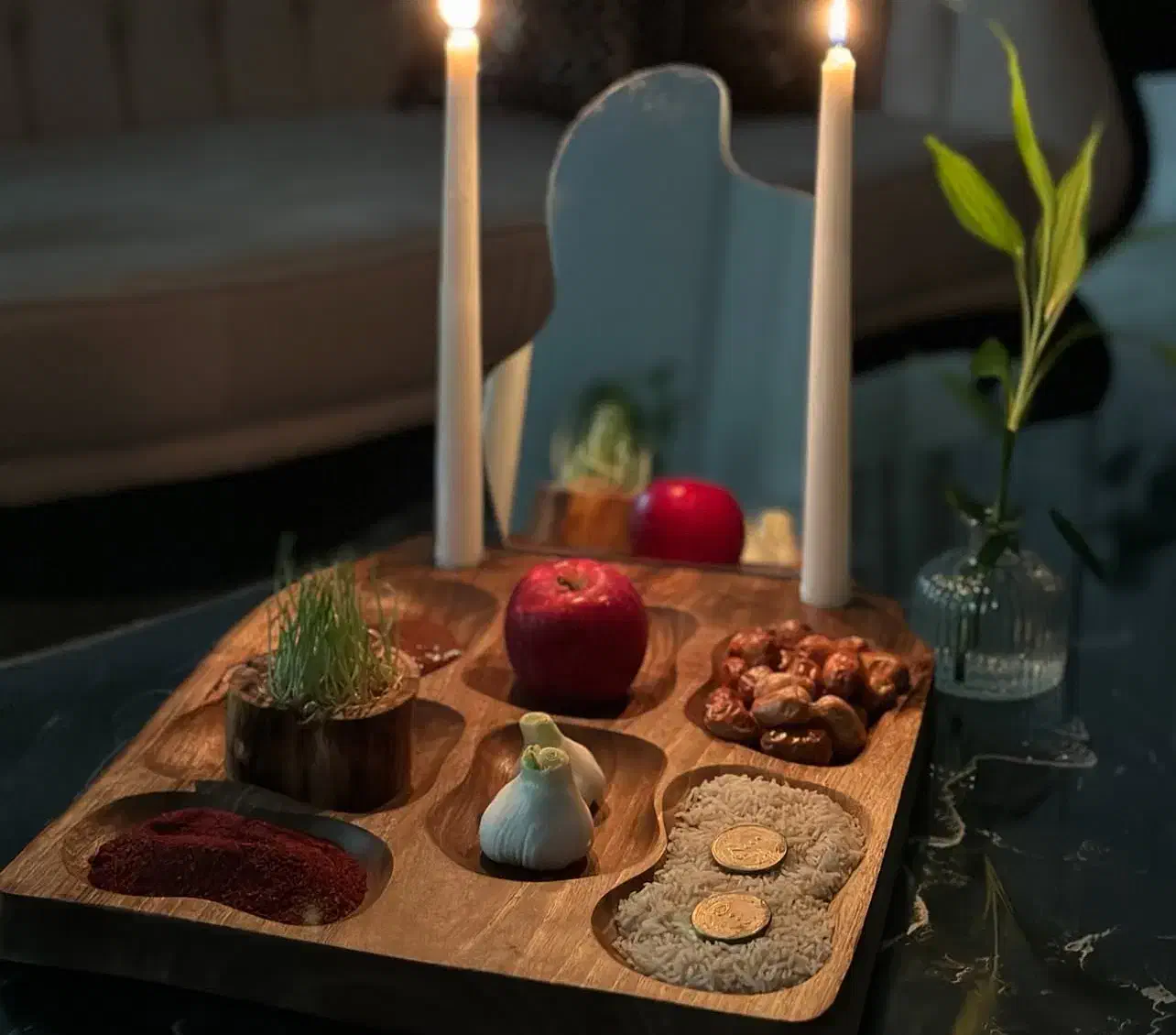 هفت سین چوبی|صنایع دستی و سایر لوازم تزئینی|کرمان, |دیوار