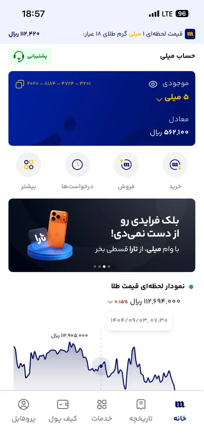 Mili درامد رایگان|کارت هدیه و تخفیف|بندرعباس, |دیوار