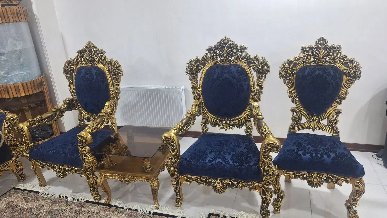 مبل سلطنتی مصری استیل چوب راش|مبلمان خانگی و میز عسلی|چهاردانگه (تهران), |دیوار