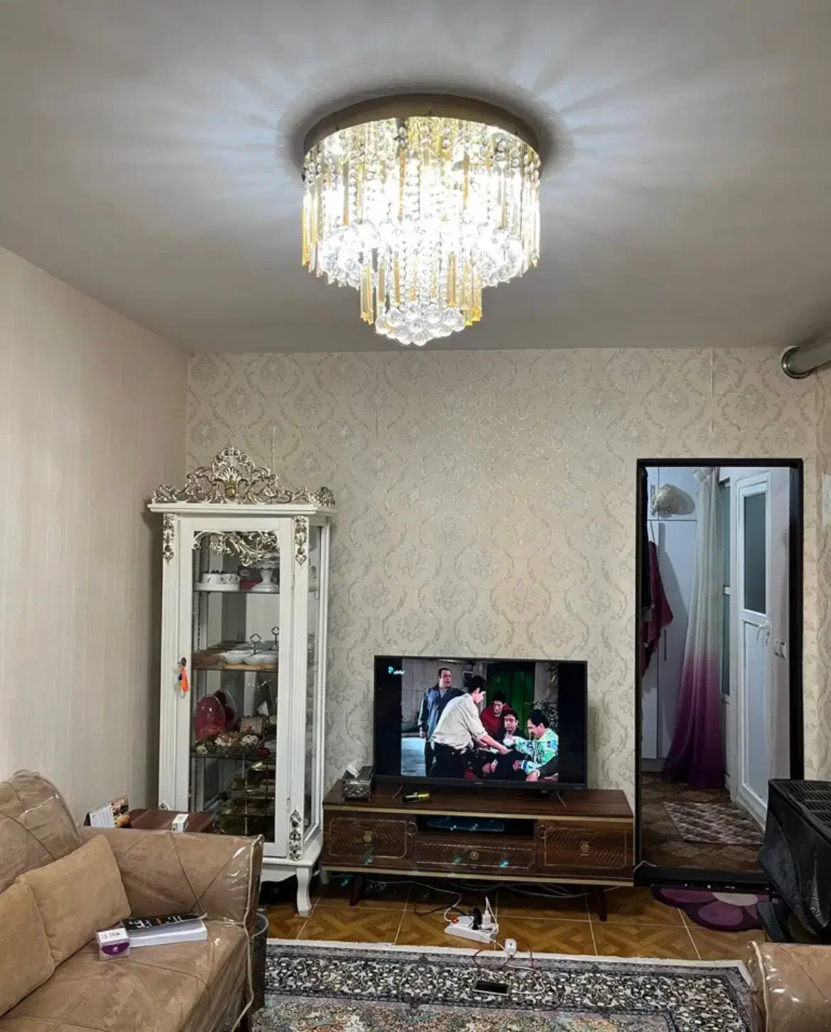 لوستر|لوستر و چراغ آویز|فومن, |دیوار