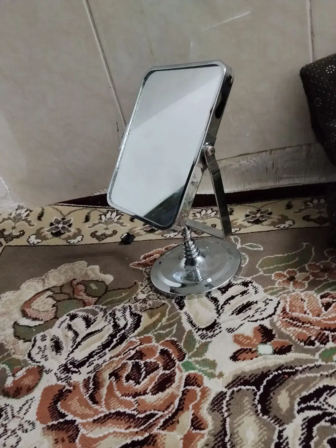 اینه دوطرفه رومیزی استطیل|آینه|مشهد, قائم|دیوار