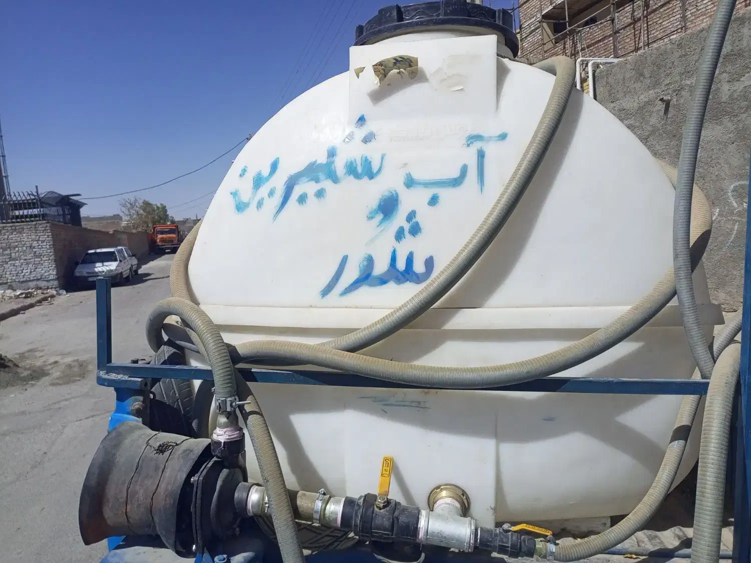 تانکر آب نیسان 3000 لیتری|مصالح و تجهیزات ساختمان|زاهدان, |دیوار