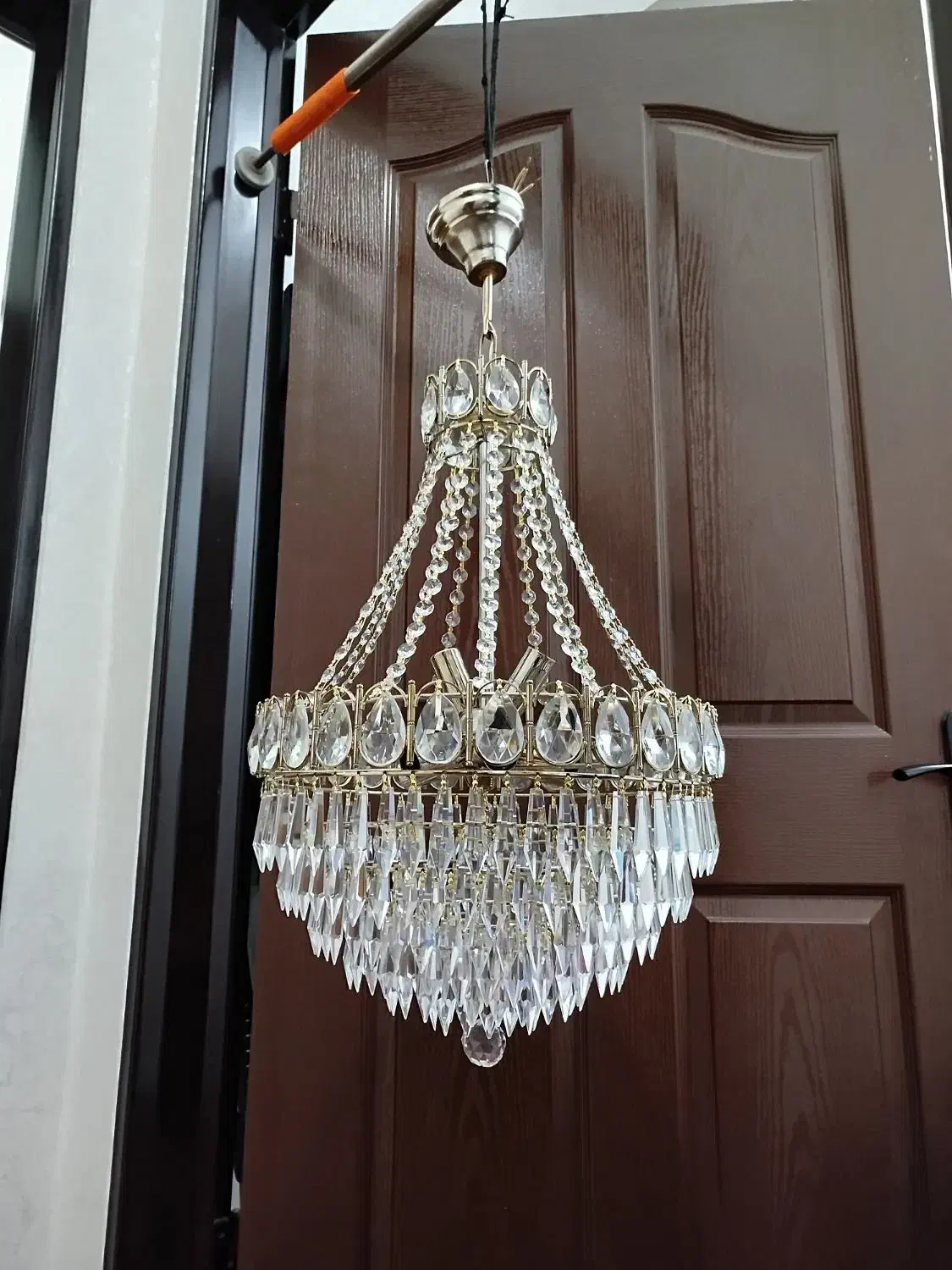 لوستر طبقه ای 8شعله|لوستر و چراغ آویز|تبریز, |دیوار