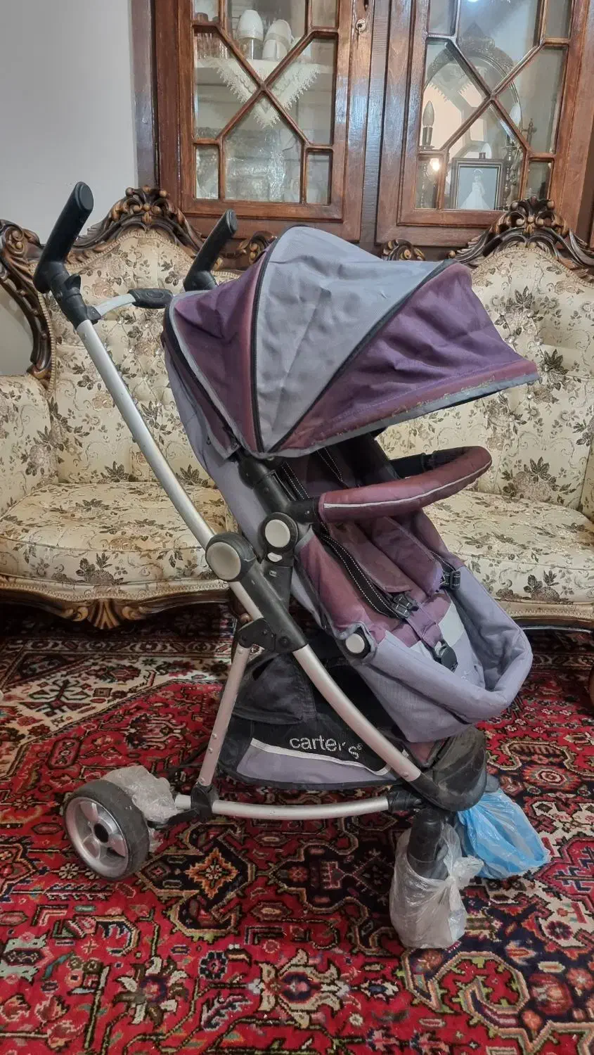 ست چهار تکه کالسکه کودک|کالسکه و لوازم جانبی|خوی, |دیوار