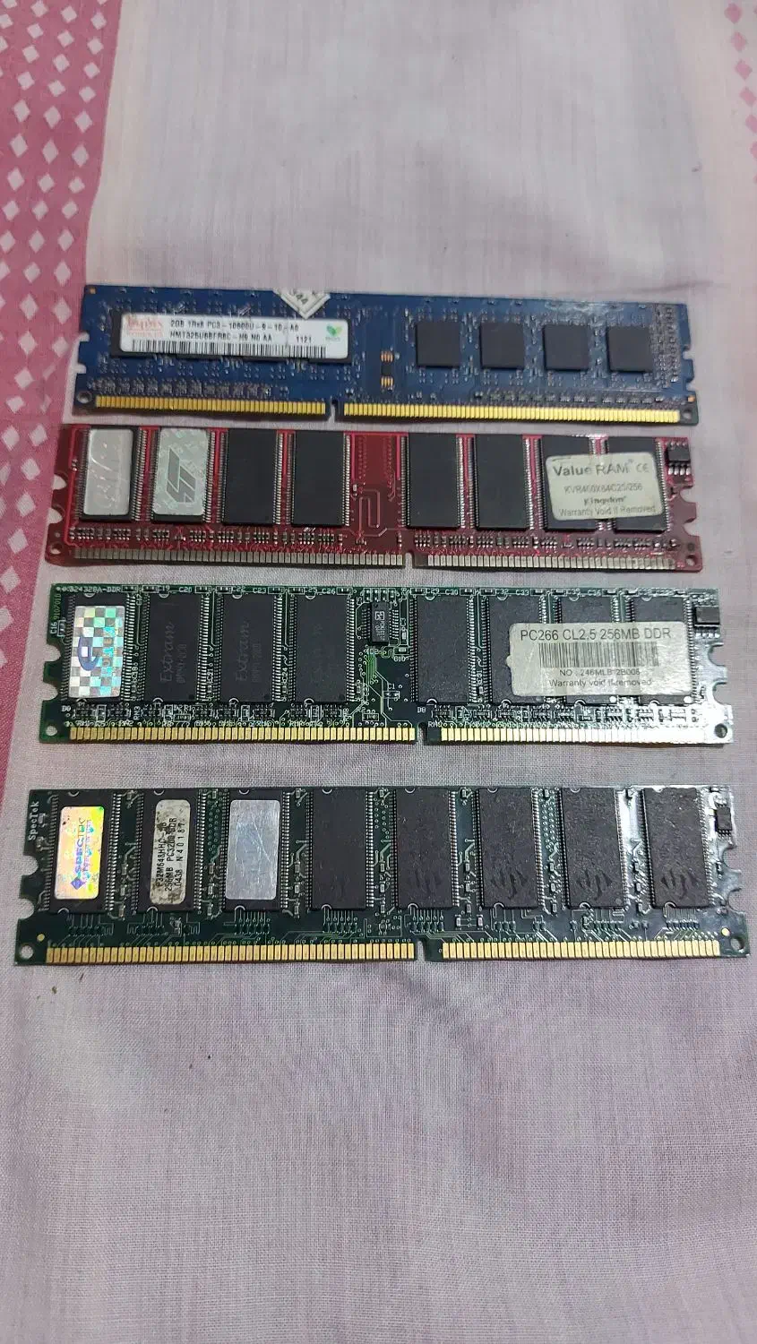 رم  کامپیوتر  ۴ عدد|قطعات و لوازم جانبی رایانه|تهران, نارمک جنوبی|دیوار