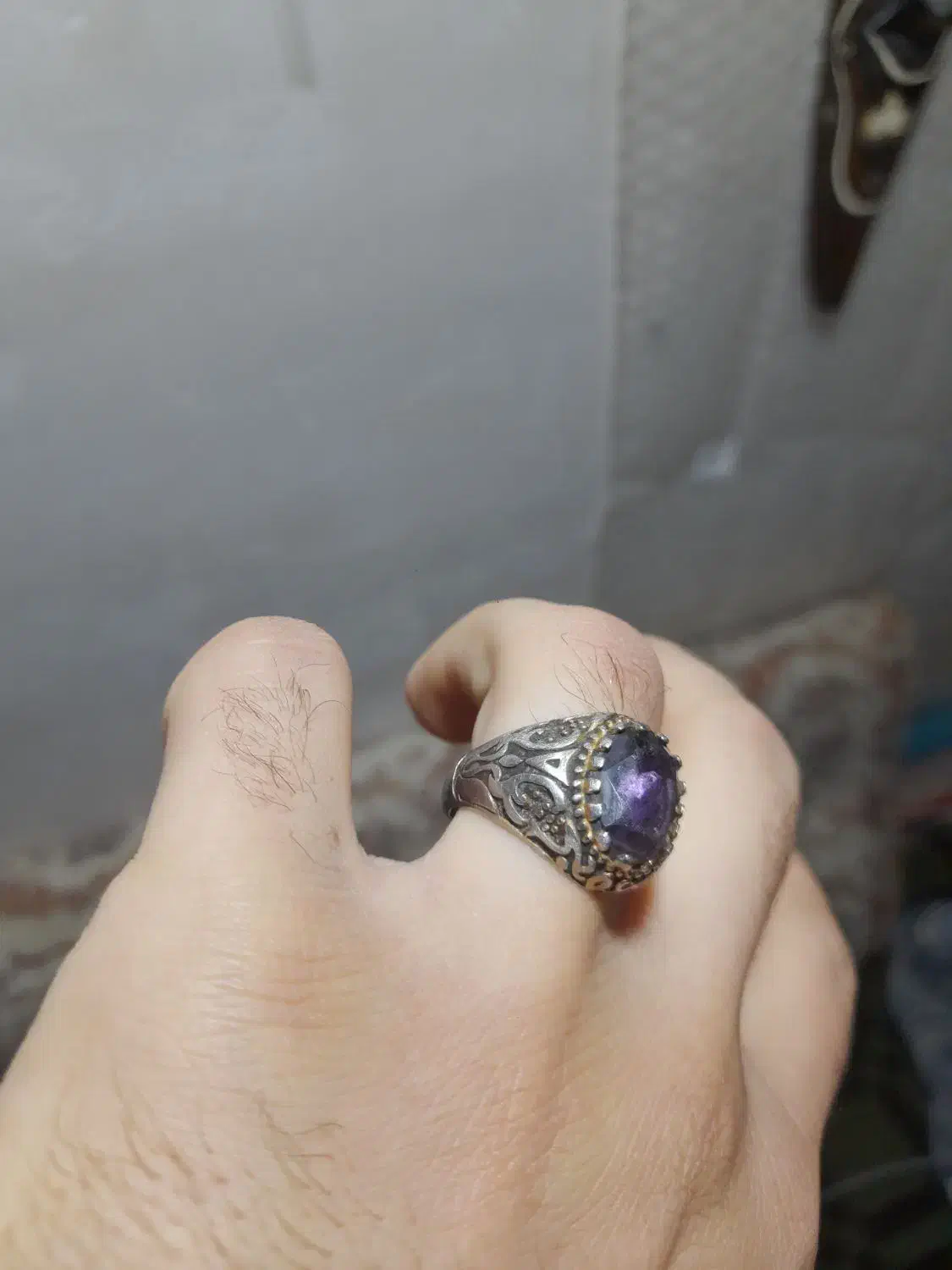 انگشتر نقره زیبا نگین توپاز|جواهرات|نجف‌آباد, یزدانشهر|دیوار